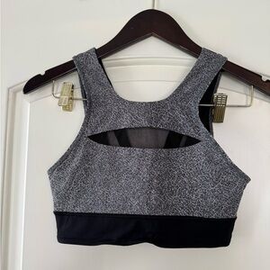 Lululemon Athletica Gray and Black Sports Bra